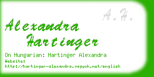 alexandra hartinger business card